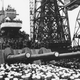 A ship, not unlike the ghostly USS Eldridge, in the Philadelphia Naval Shipyard in 1941